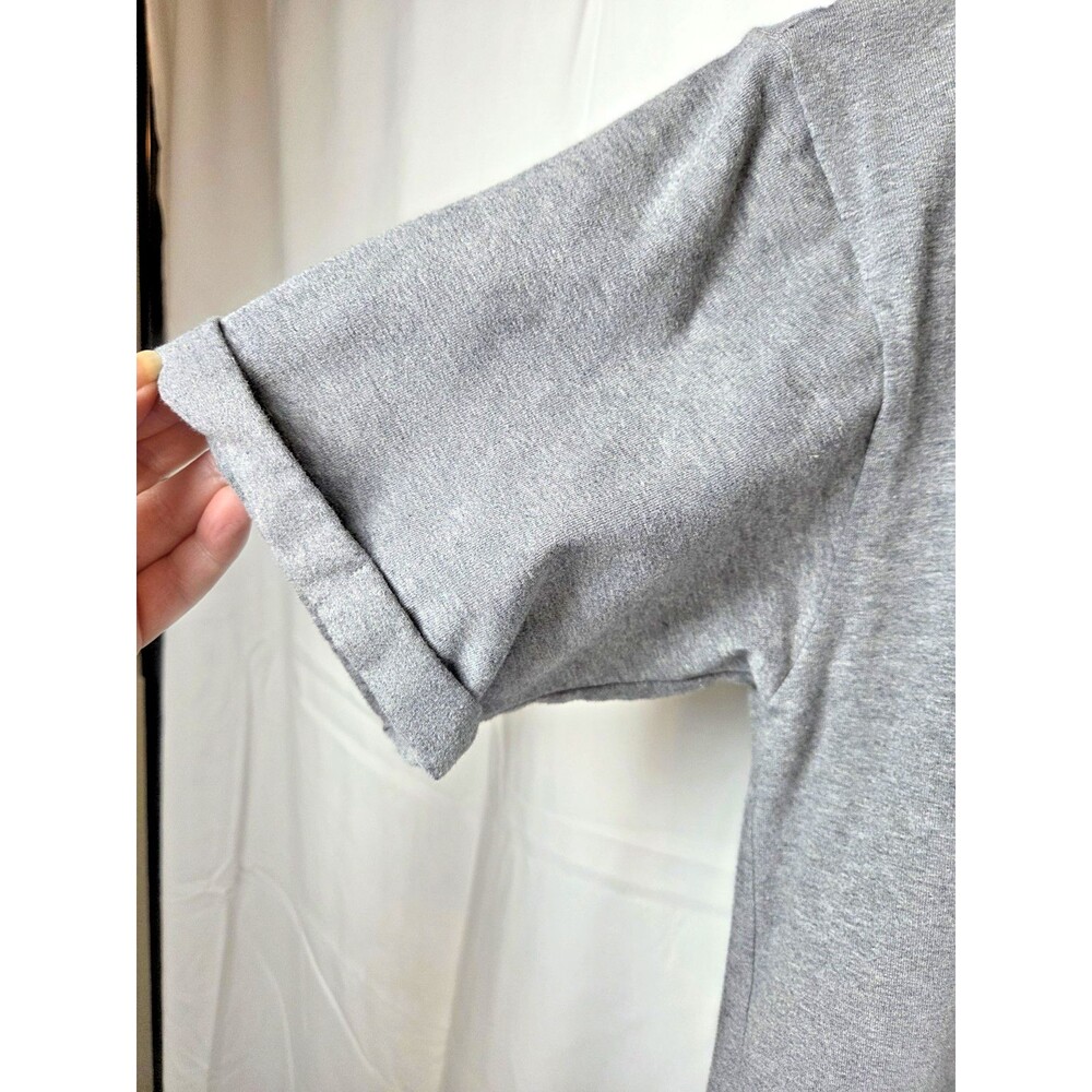 Eileen Fisher Organic Cotton Spandex T-Shirt Dress Gray XS Short Sleeve - Picture 3 of 8